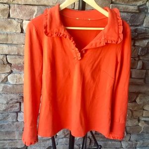 Elizabeth McKay Orange Long Sleeve Blouse